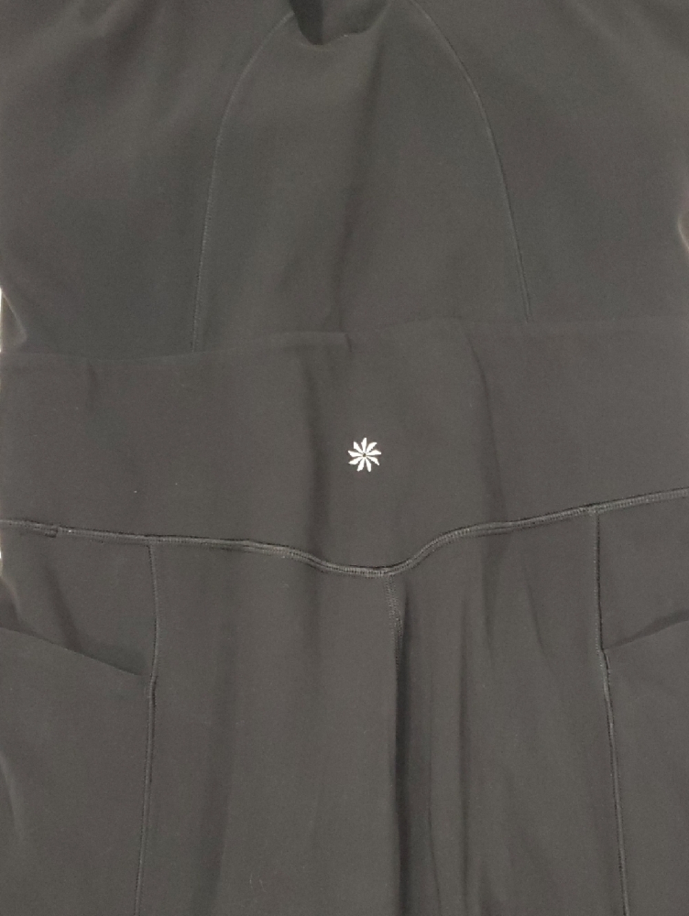 Athleta Salutation Black Sleeveless Athletic Jumpsuit Size L - Picture 7 of 11